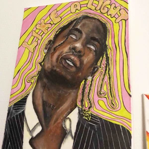  - Kollar mest om det finns något intresse för mina målningar. Kan även göra efter förfrågan givetvis, och inte bara rappare. :) 