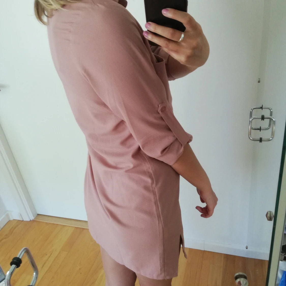 Rosa skjortklänning strl 36  - 90