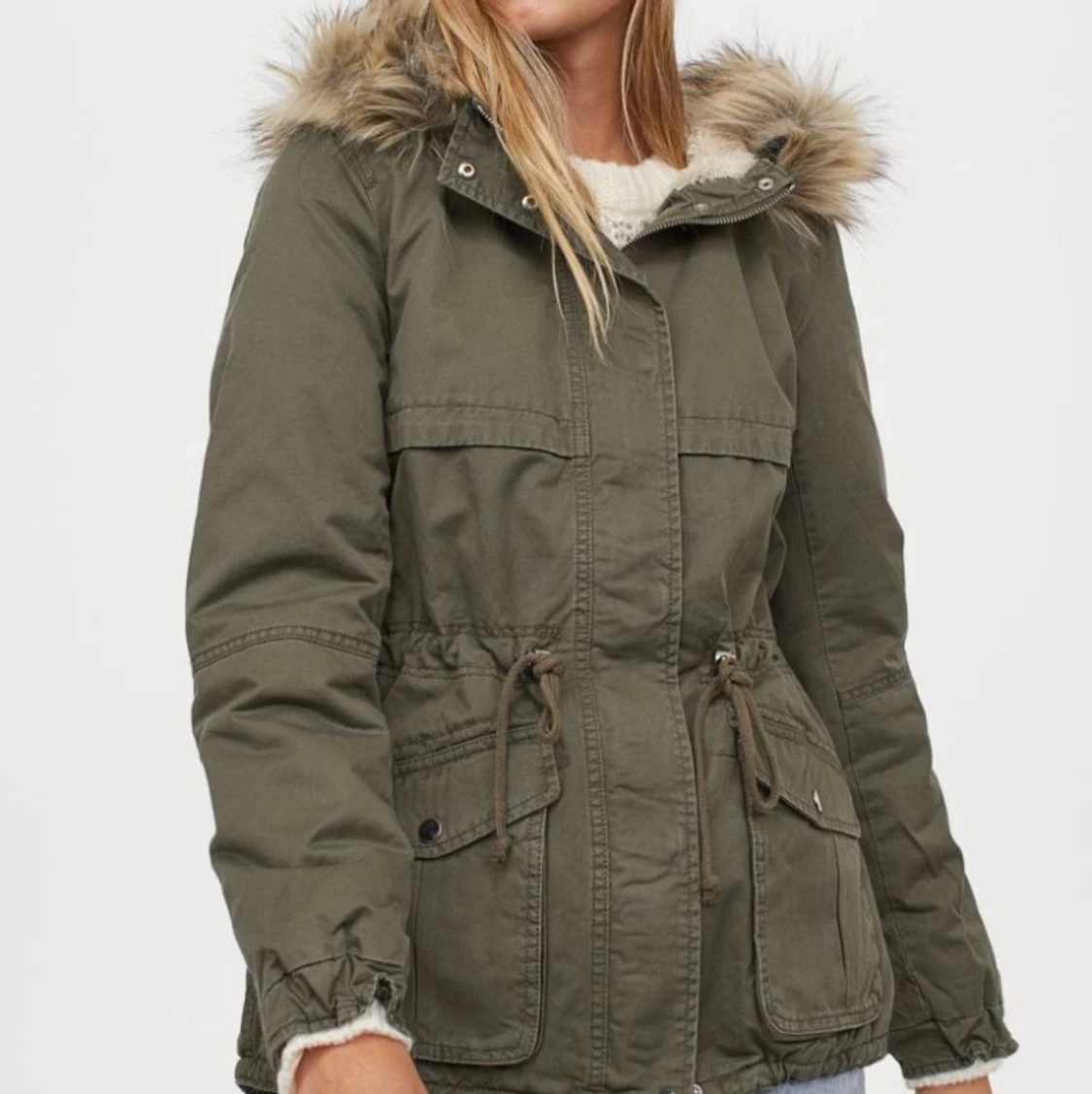 Militärgrön jacka