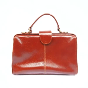  - handväska *äkta läder*  *begagnad*  