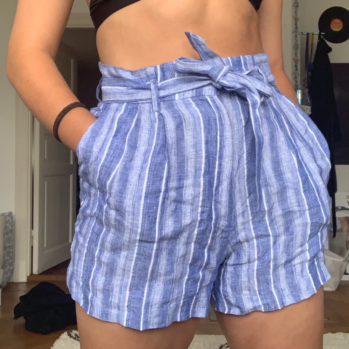 Snygga linneshorts från HM - 90