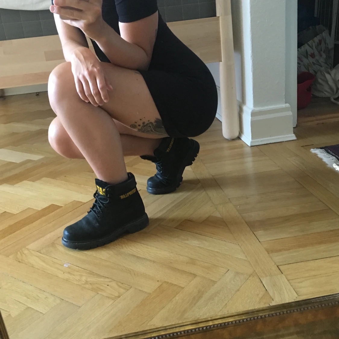 Caterpillar kängor i mocka - 90