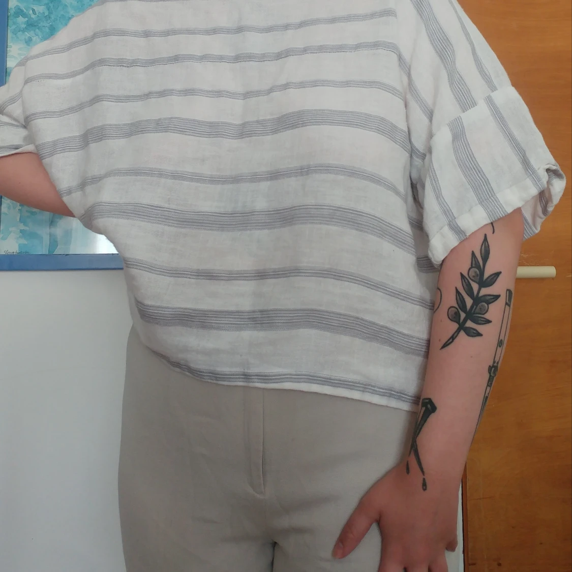 Flowy oversized tröja - 90