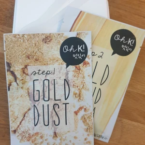 Mask  - Gold dust ! super enkelt 1 och 2 steg. Mjuk ansikte får man efteråt och luktar gott.