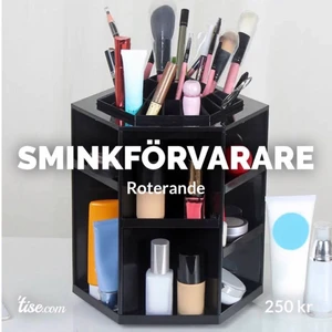 SMINKFÖRVARARE  - Heej, säljer denna organiserande sminkbehållare som är perfekt för dig med mycket smink som behöver organisera lite mer. Den är roterande och fräsch. Priset kan diskuteras! 