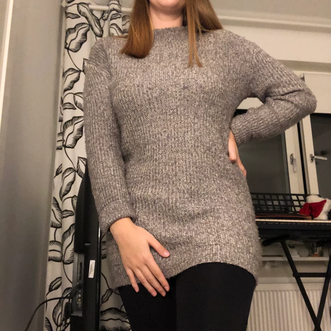 Stickad klänning - 90