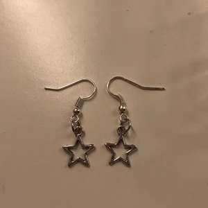 Stjärn örhängen  - Silvriga stjärn örhängen
