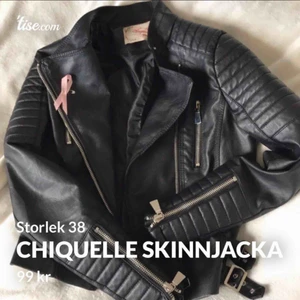 skinnjacka - Säljer min fina skinnjacka för jag den inte kommit till användning