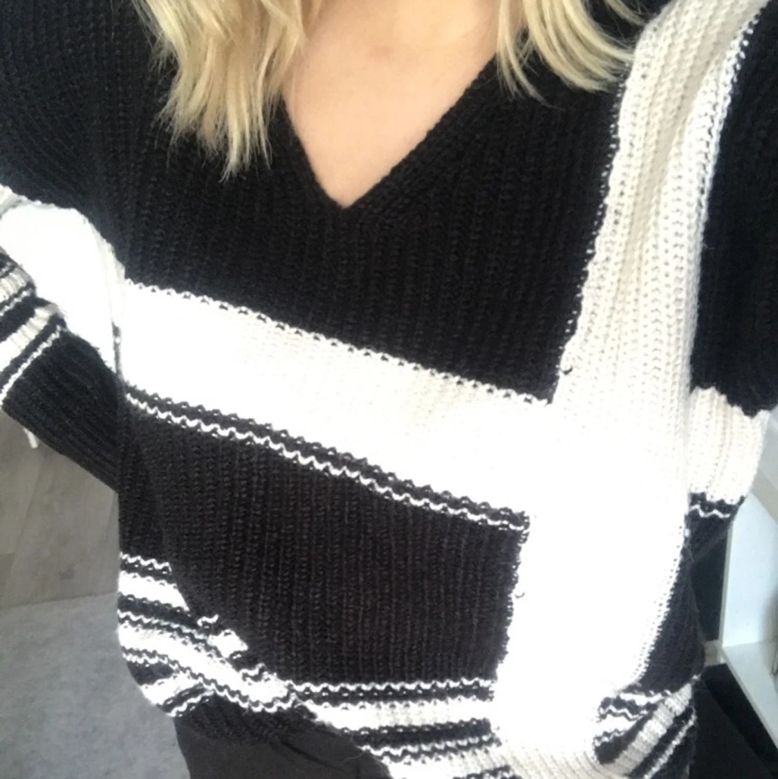 Mysig stickad tröja - 90