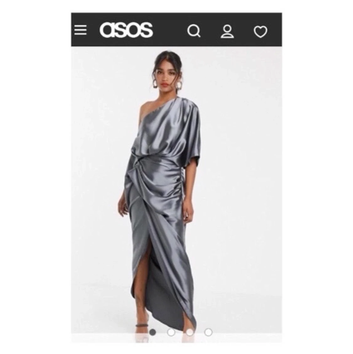 Asos silver långklänning  - 91