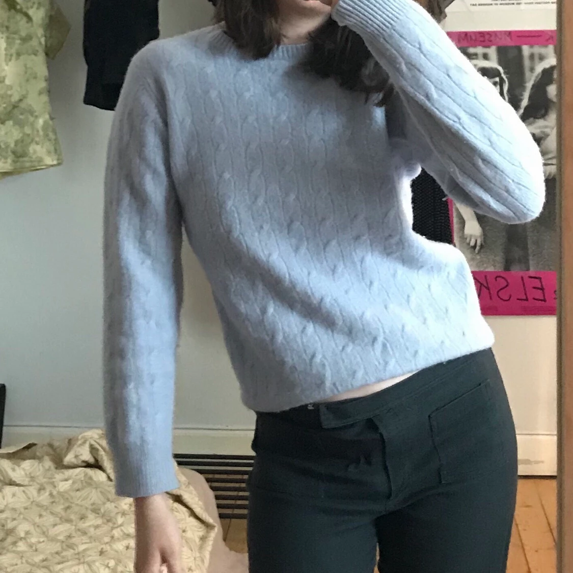 Ljusblå kashmir tröja💙 - 91