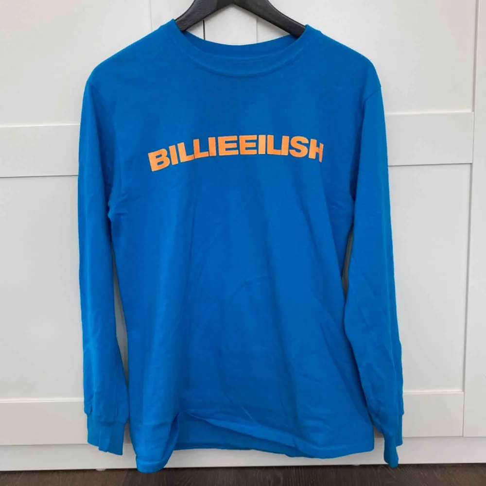 Säljer denna tröjan från Billie Eilish’s egna merch ”Blohsh” eftersom att jag inte använder den längre! Har använt den fåtal gånger. Nypris: 450, kom privat för frågor!!!. Hoodies.