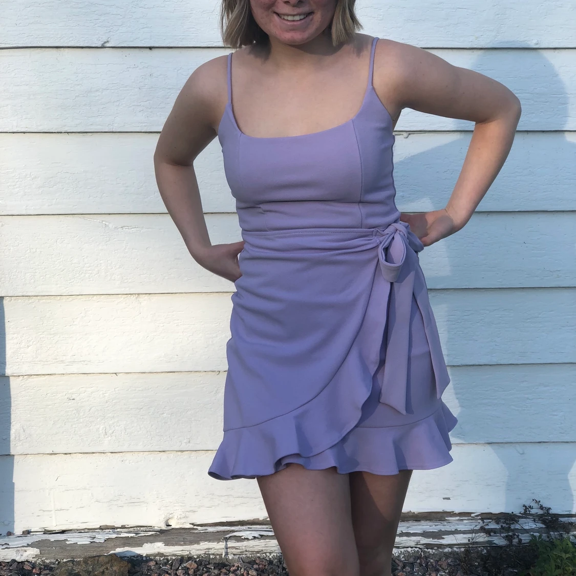 Lila sommarklänning - 90