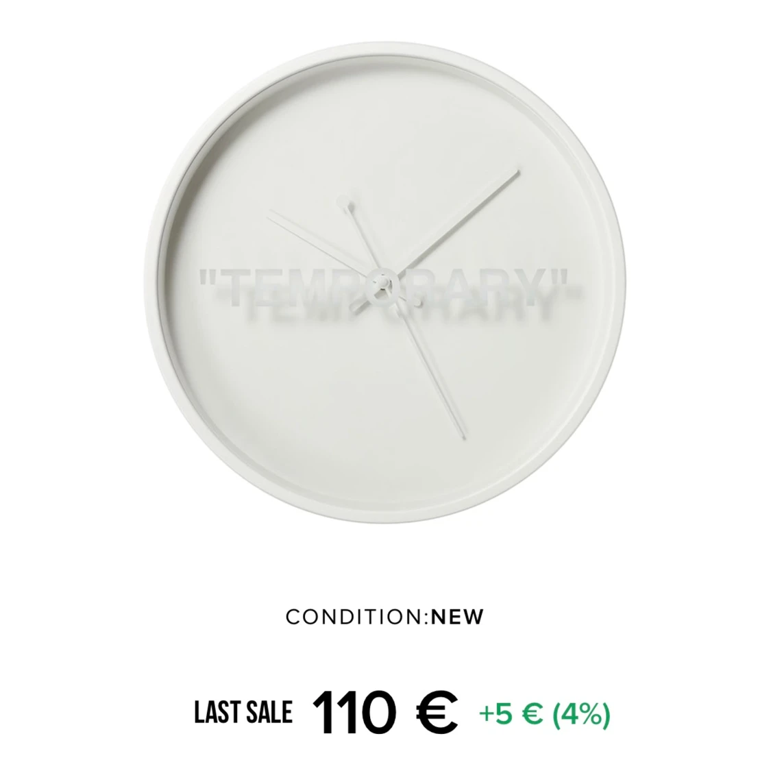 Oöppnad klocka från IKEA x Virgil Abloh - 90