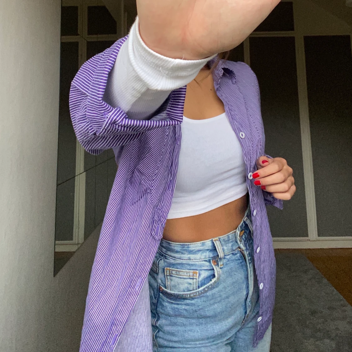 Lila vintage skjorta