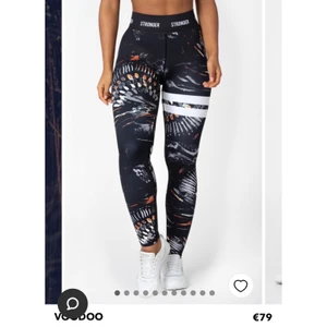 Stronger tights - Ett par super snygga tights från stronger med coola mönster på. Har super bra passform men kommer tyvärr aldrig till användning. Dessa är i strl M men passar även de som har S. Använt endast 1 gång så de är i gott skick. Ord pris 800kr 