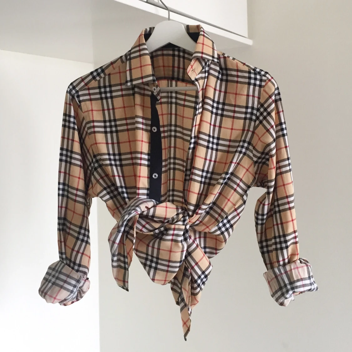 Rutig skjorta retro vintage burrberry - 90