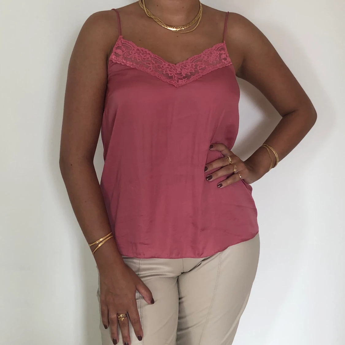 Rosa silkeslinne - 91