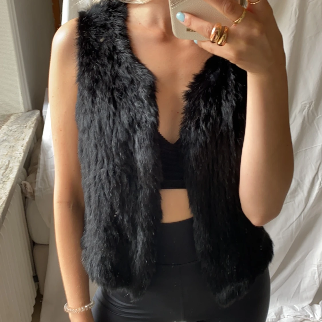 Äkta pälsväst vintage - 91