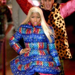  - Adidas Originals X Jeremy Scott Tie Dye Dress Puffer Coat Nicki Minaj, NY ETIKETTERNA FINNS KVAR 