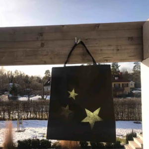  - Detta är vår nya kasse vi lanserat och modellen är ”Stjärnklart”! Med reflex på både sidorna så syns du extra bra i mörkret och har en kasse som är användbart inom många områden. 