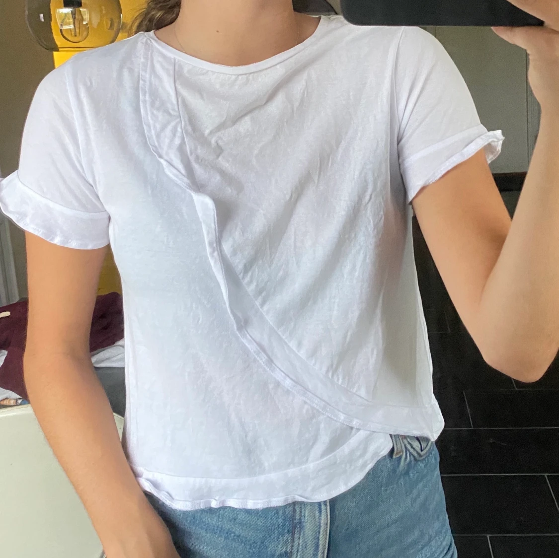 Topp med volang  - 90