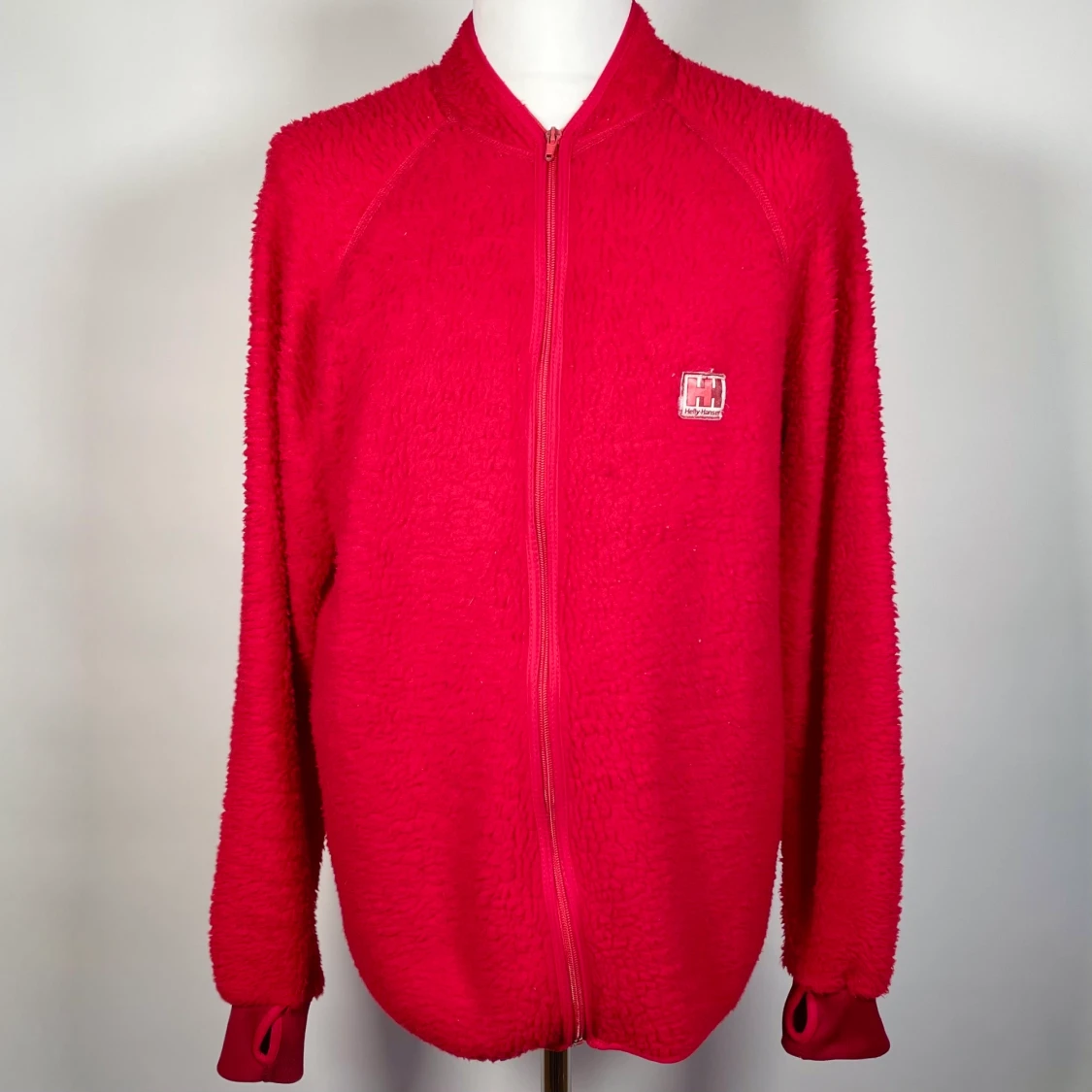 Röd Vintage Helly Hansen fiberpäls - 90