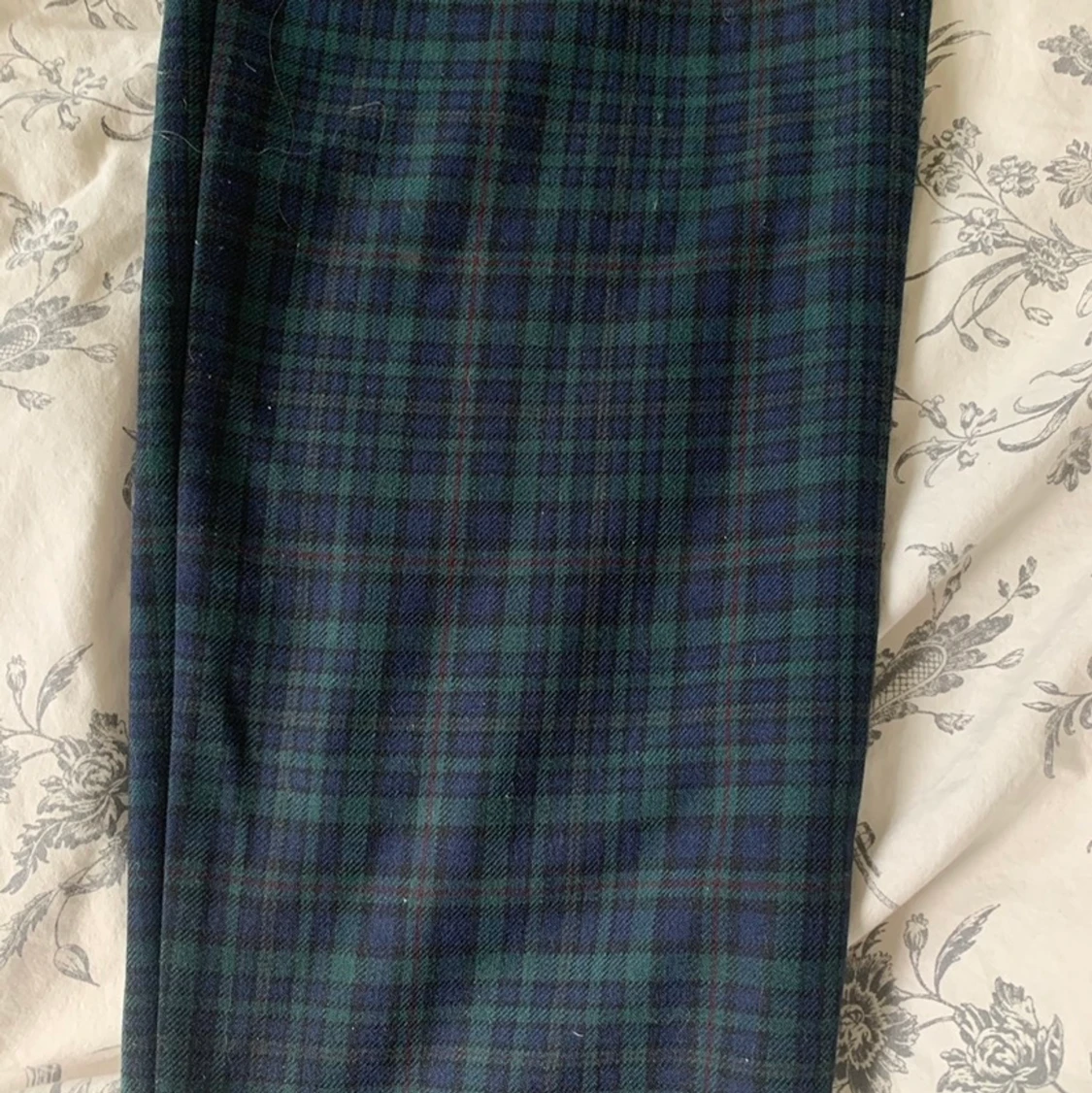 rutiga raka byxor - 90