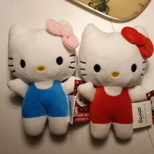 Hello kitty plushie gosedjur  - Refill på förra!!                                                                 Helt ny, ej fått en kram än eller har fått lapparna av sig. Priset är seperat (80), men om du köper både tillsammans kostar det bara 140kr! Köpare står för frakt: 63kr för spårad för en eller båda, 22kr för en med frimärke, 44kr för båda med frimärke!  Kan annars mötas upp i Lund, skåne.