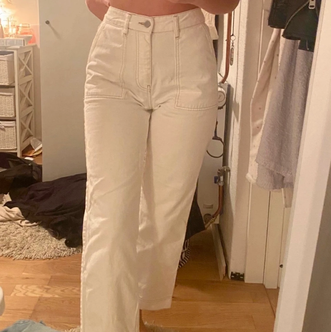 Vita byxor - 90