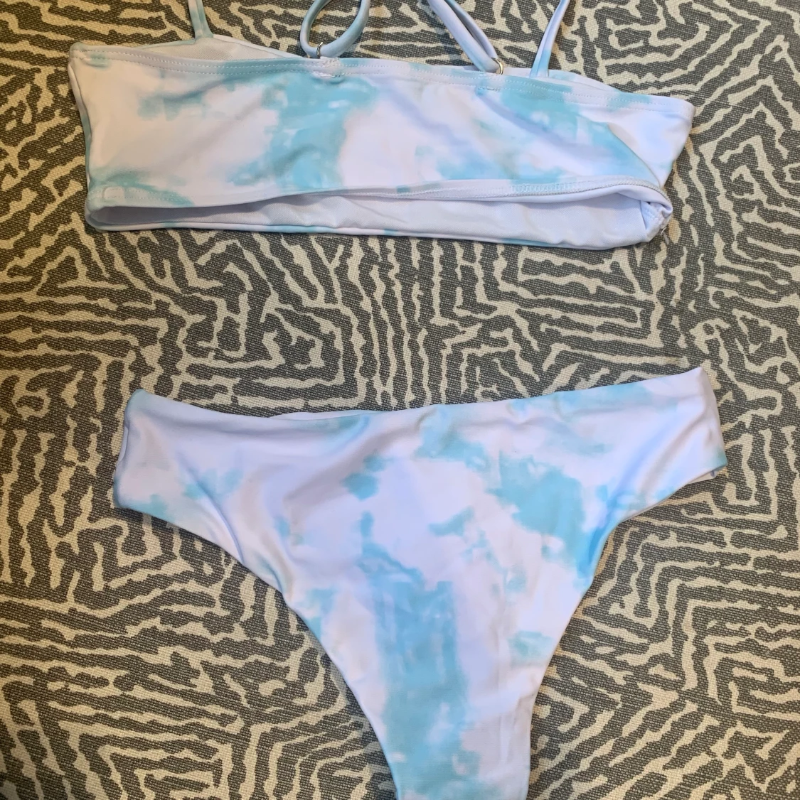 Bikini blå & vit - 90