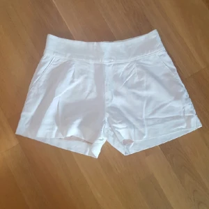  - Fina linneshorts i strl 36. Fickor fram och knäppning bak med dragkedja. Möts gärna i Göteborg annars skickas den där köparen står för fraktkostnad.