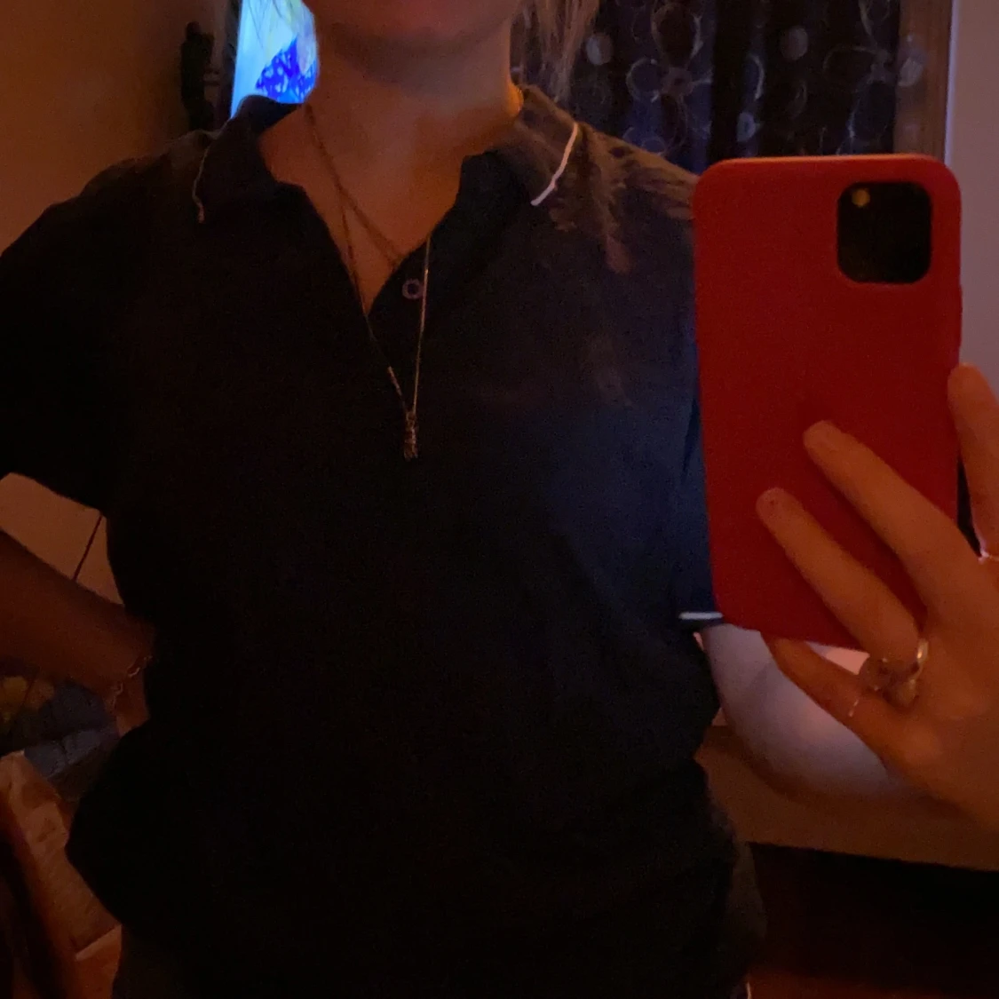 t-shirt med knappar - 90