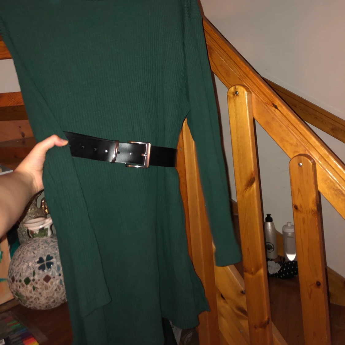 Grön poloklänning - 90
