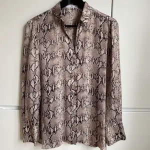 Mango casual satin finish snake print shirt. Size S. Great condition, worn few times only.