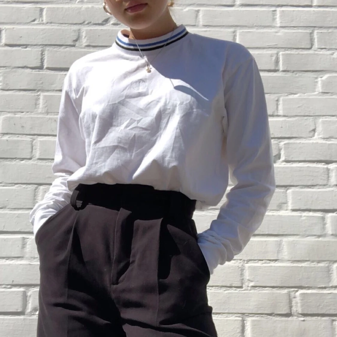 Polar Longsleeve tskirt med randig krage