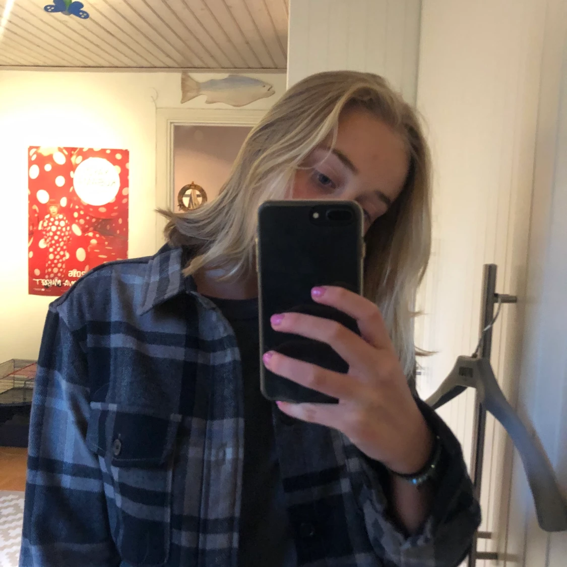 Rutig jacka, storlek S