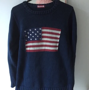  - Tröja från homerun,amerikanska flaggan,marinblå.storlek small,stor i storleken,unisex 

