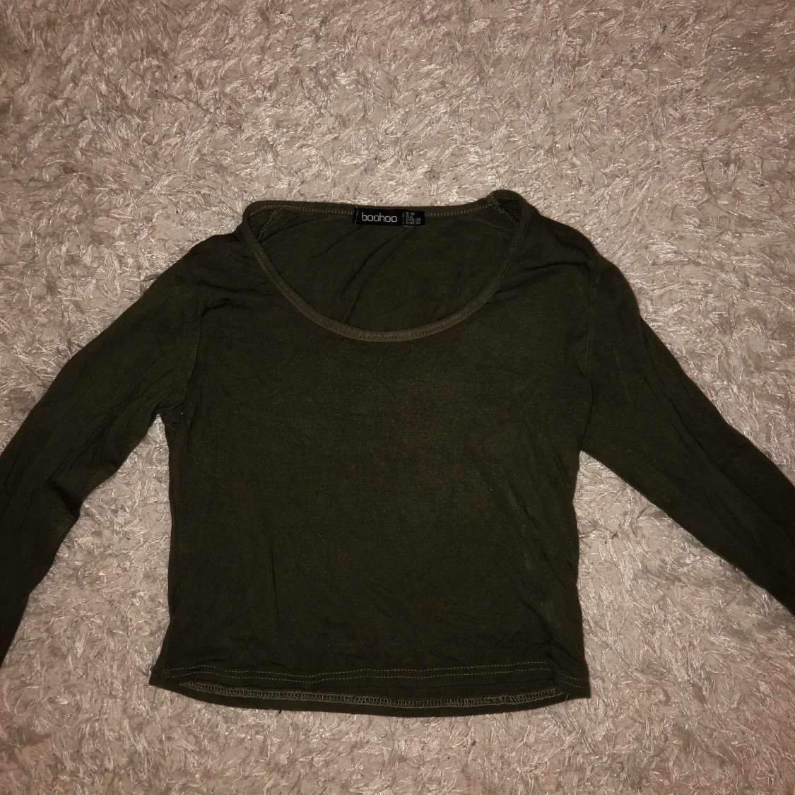 Mörk grön crop-top🐉