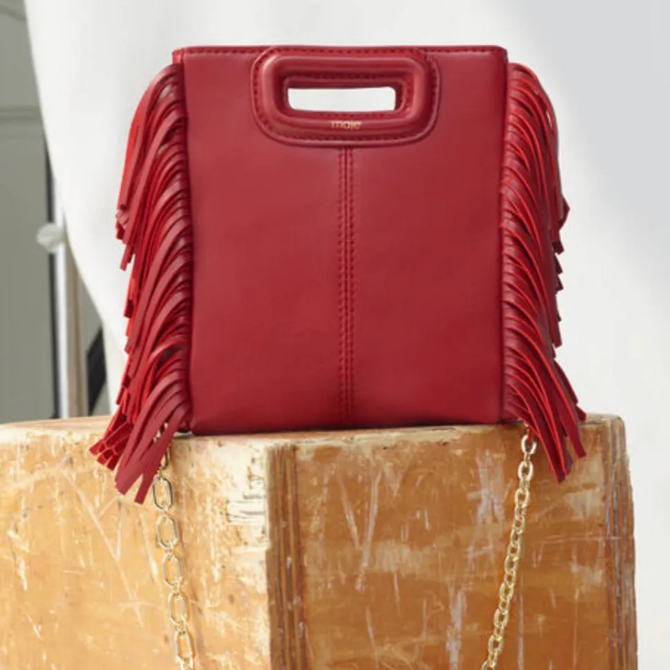 Röd maje väska i minsta storleken. Väskor.