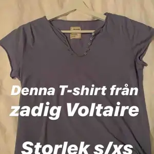 En T-shirt från Zadig voltaire, använd ett fåtal gånger!  