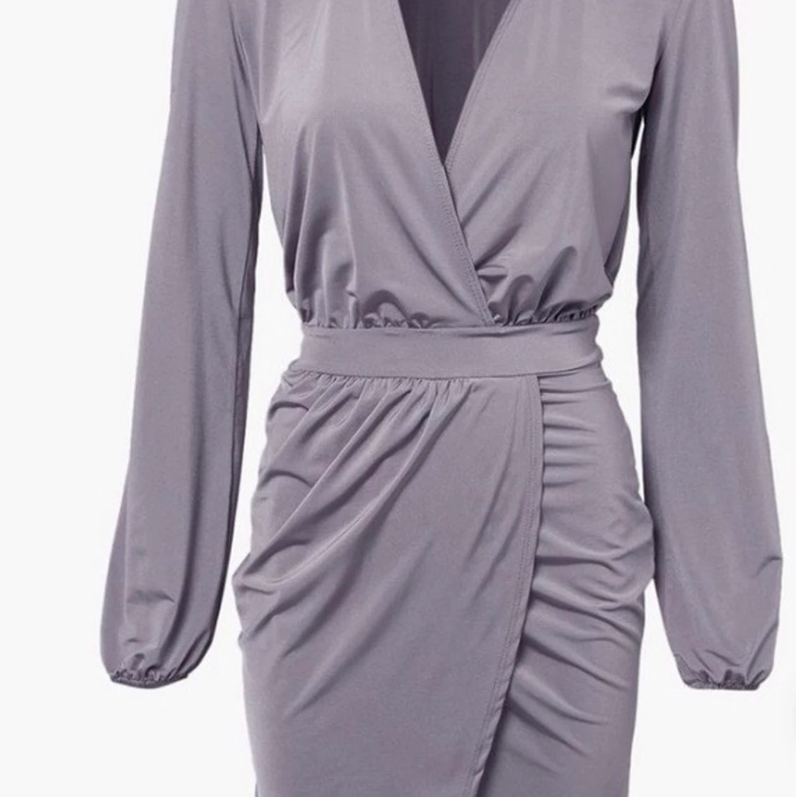 Wrap Shirt Collar Dress - 90