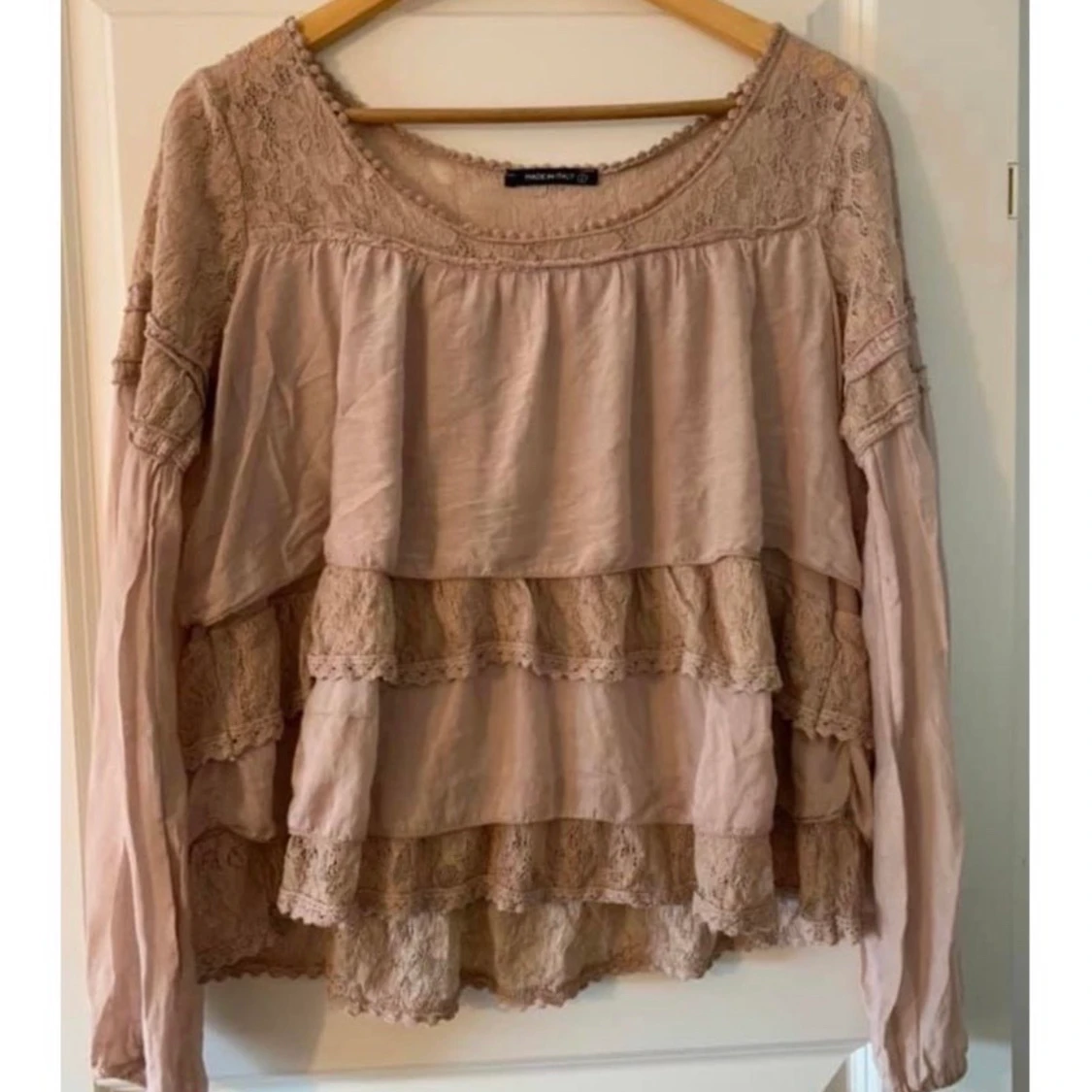 Beige blus 