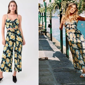 Bianca ingrosso Gina tricot set - Blommigt set från förra årets kollektion med Bianca ingrosso. Byxa och topp. Sjukt skönt. 