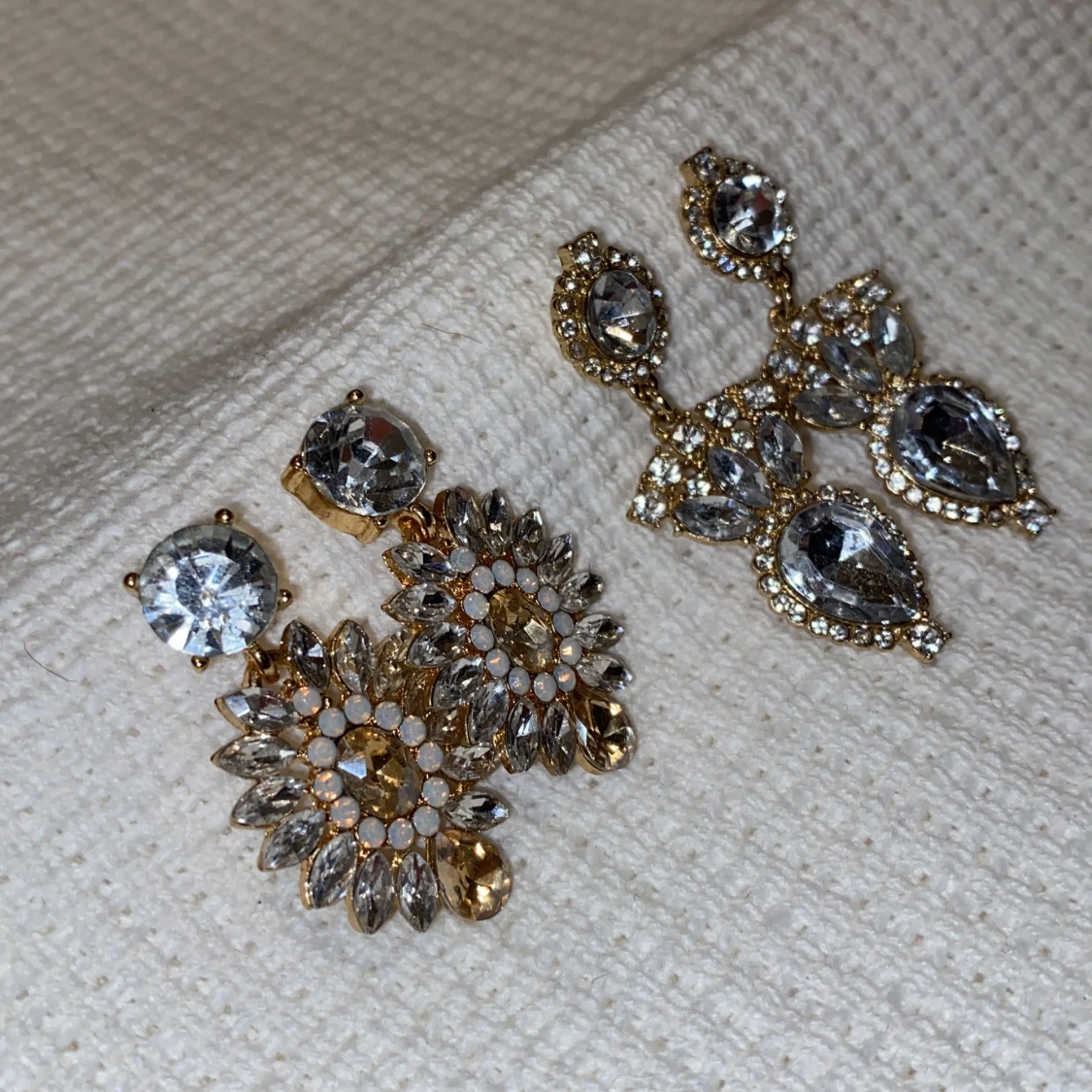 Strass örhängen med fina stenar - 90