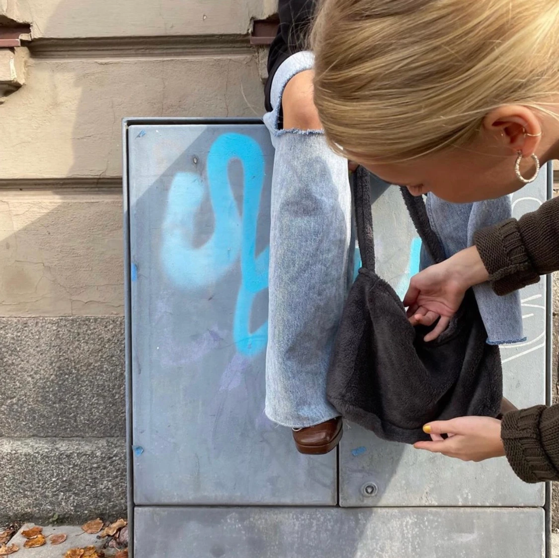 Baguette bag i fluffigt tyg✨💞😚 - 90