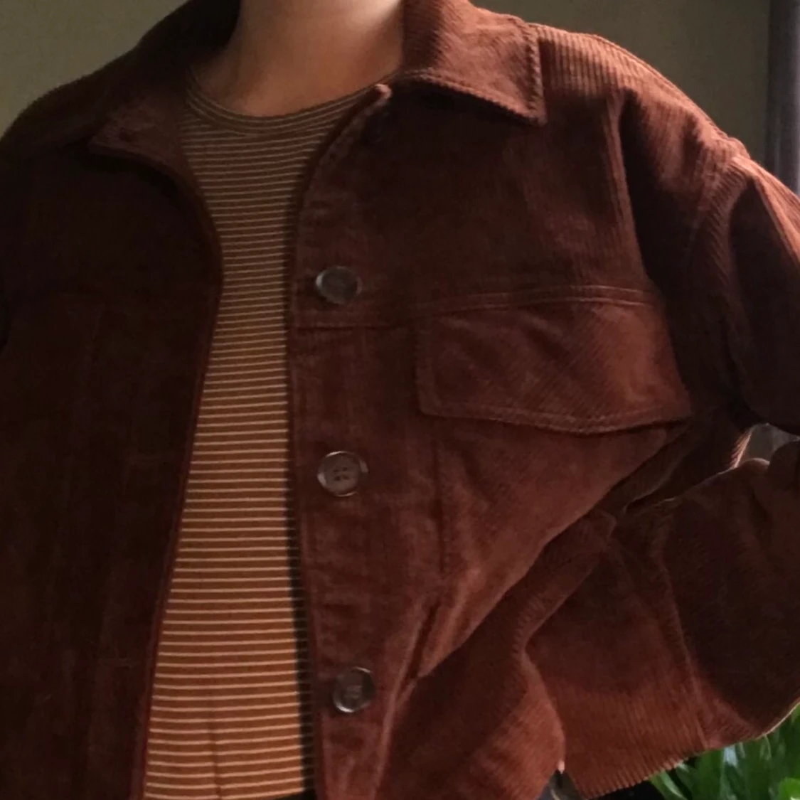 Brun manchesterjacka  - 90