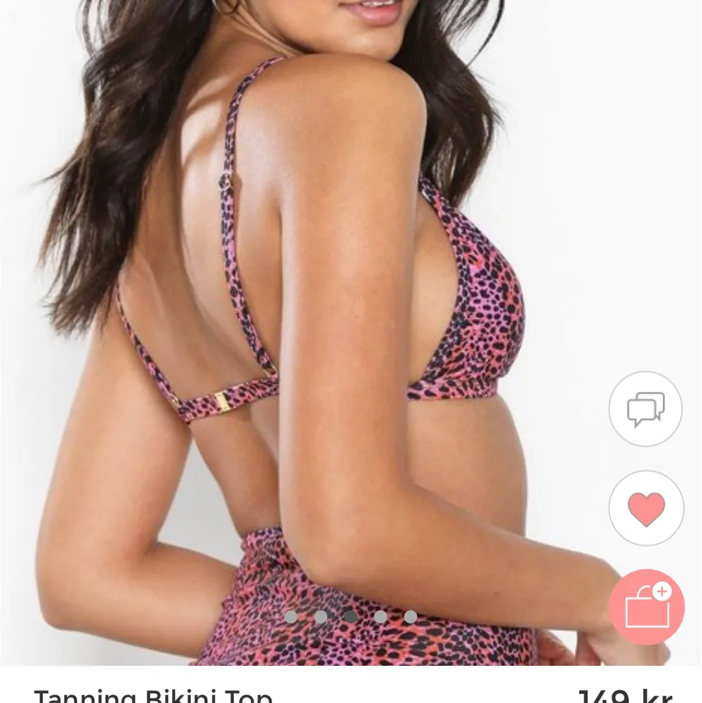 Snygg bikini topp från Nellys egna märke, aldrig använd & prislapp kvar! 💓 Nypris 149kr, säljer för 69kr eller bud. Kan mötas upp eller skicka (+frakt då!) 💓. Toppar.