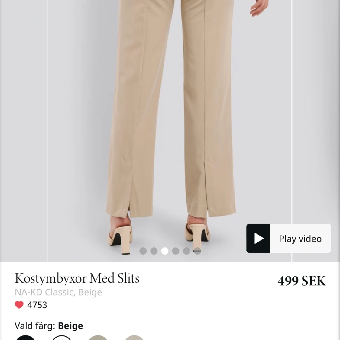 Raka byxor från NAKD storlek 36 - 91