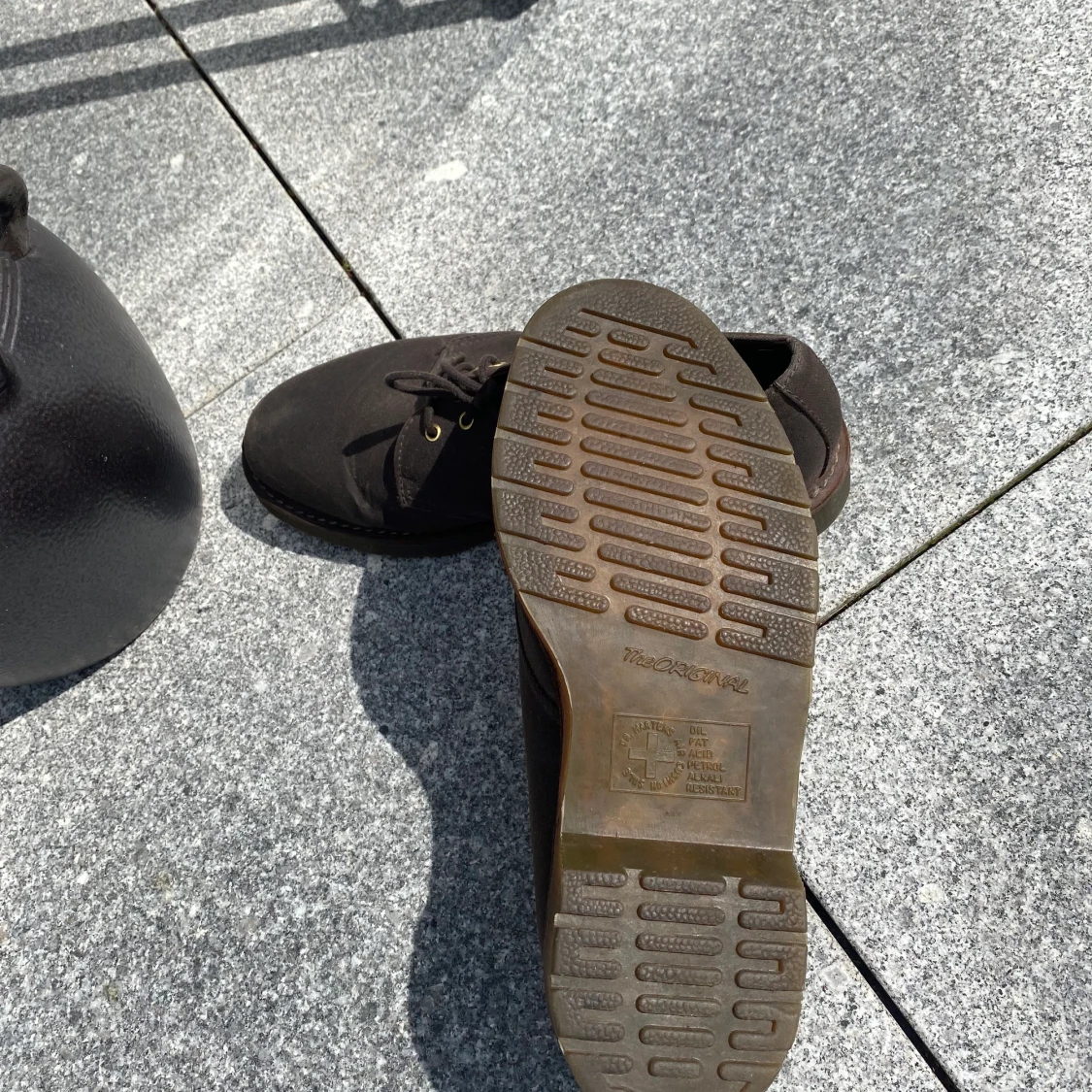 Dr. Martens, vaxad brun cancan. EU41/UK7 - 91